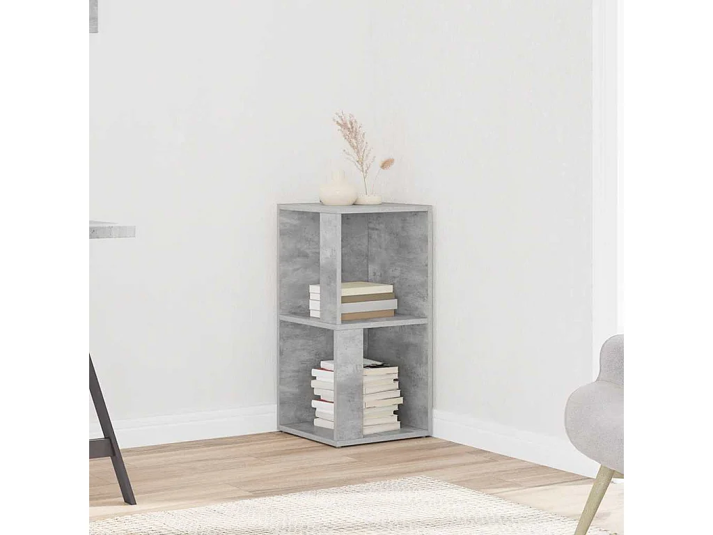 Mueble de esquina madera de ingeniería gris 33x33x67 cm