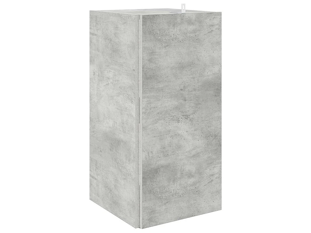 Armoire d'angle Gris béton 33x33x67 cm Bois d'ingénierie