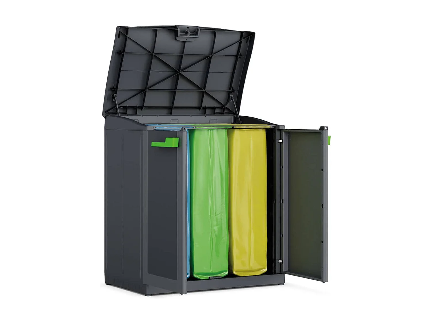 Armoire de recyclage Moby Compact Recycling System Gris graphite