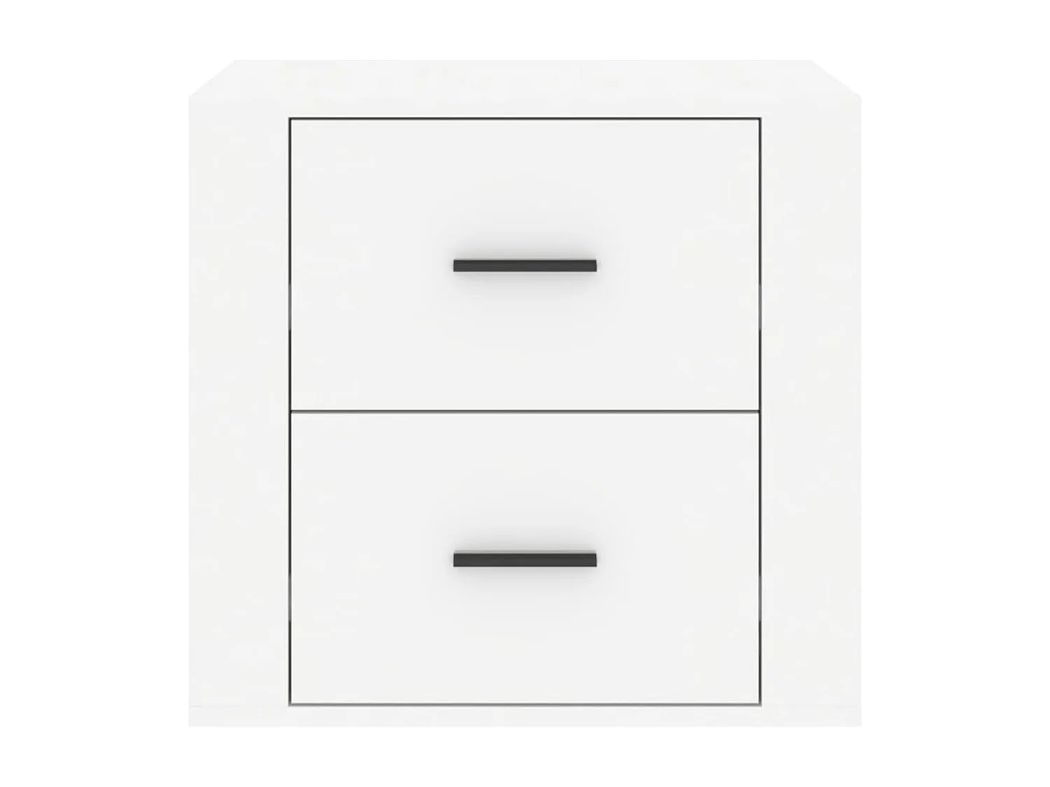 Comodino Bianco Lucido 50x39x47 cm