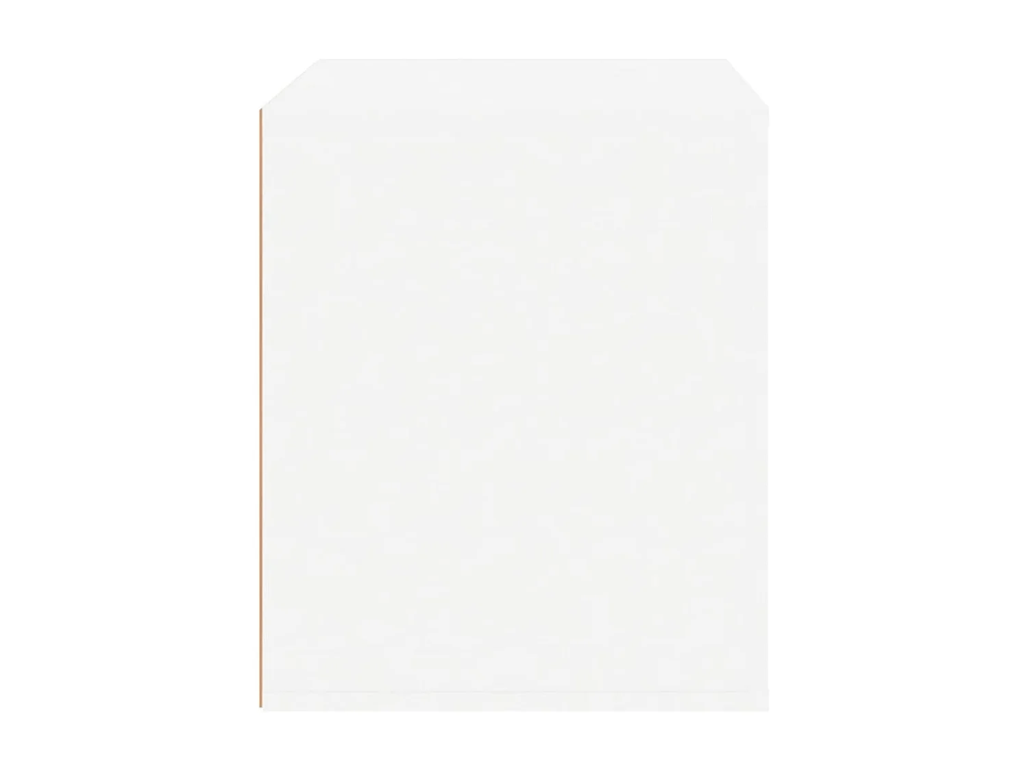 Comodino Bianco Lucido 50x39x47 cm