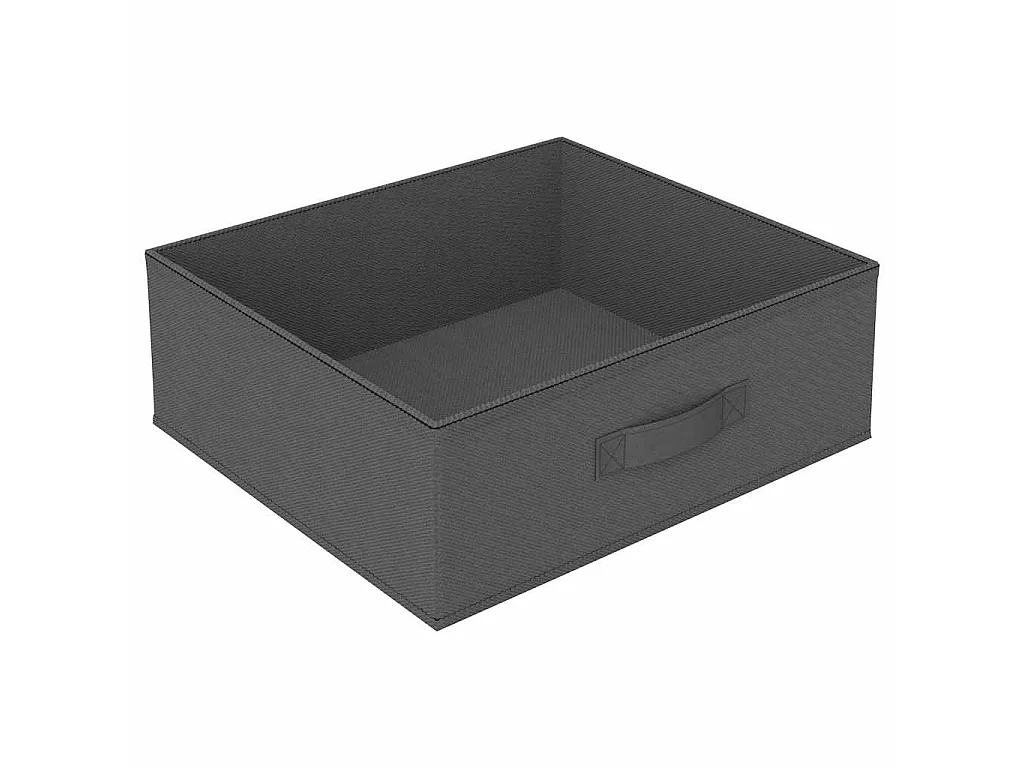 Étagère de rangement avec 4 paniers en tissu Acier Gris