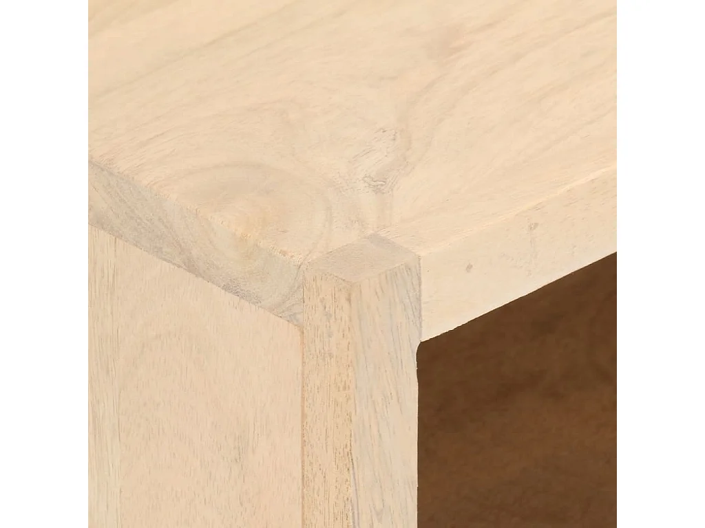 TV-Schrank 110x30x40 cm Massivholz Mango und Eisen