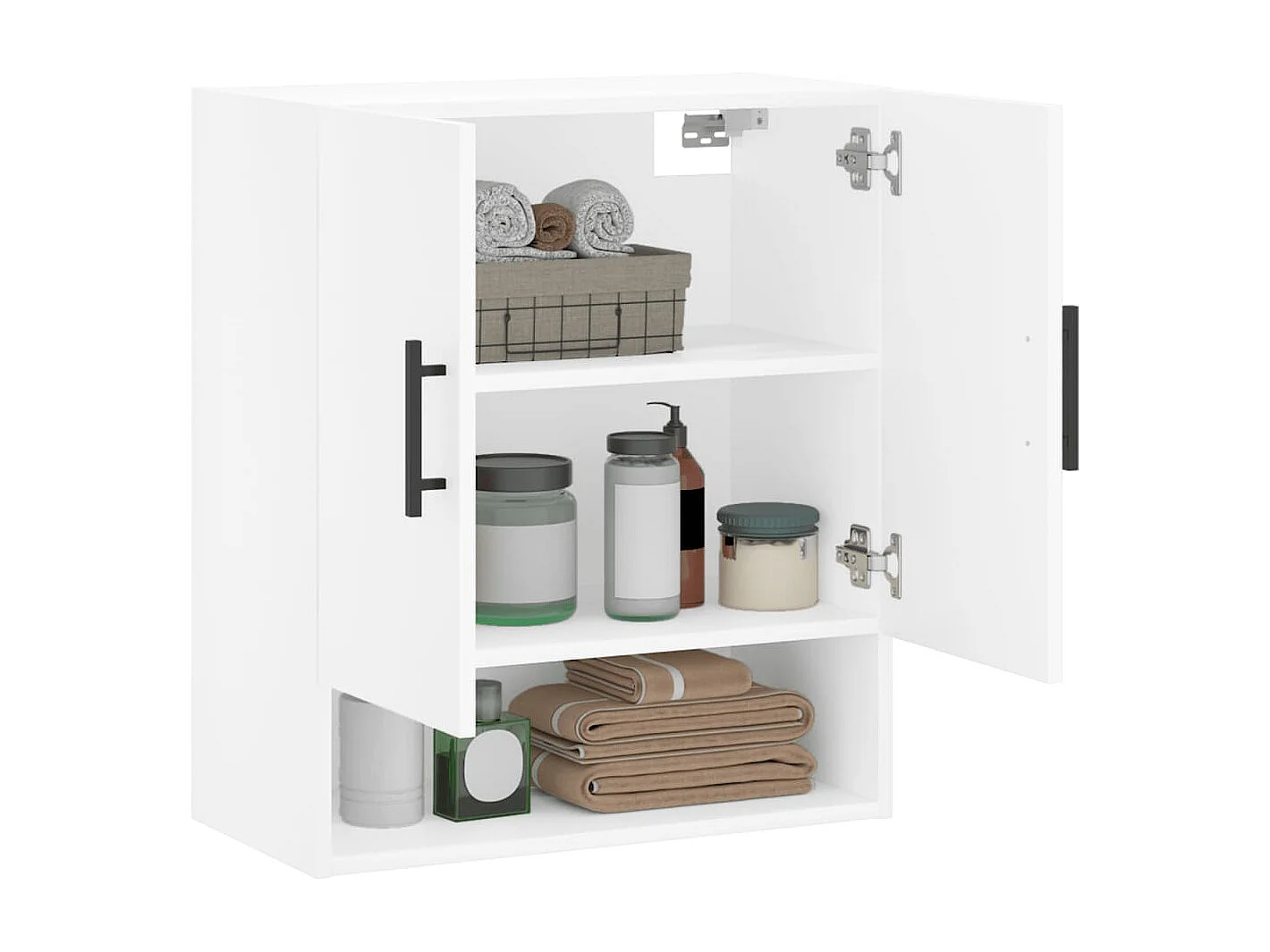 Armoire murale blanc 60x31x70 cm bois d'ingénierie