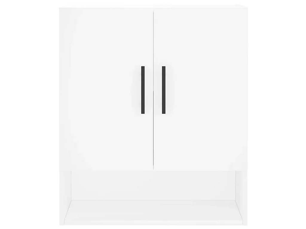 Wandkast 60x31x70 cm bewerkt hout wit