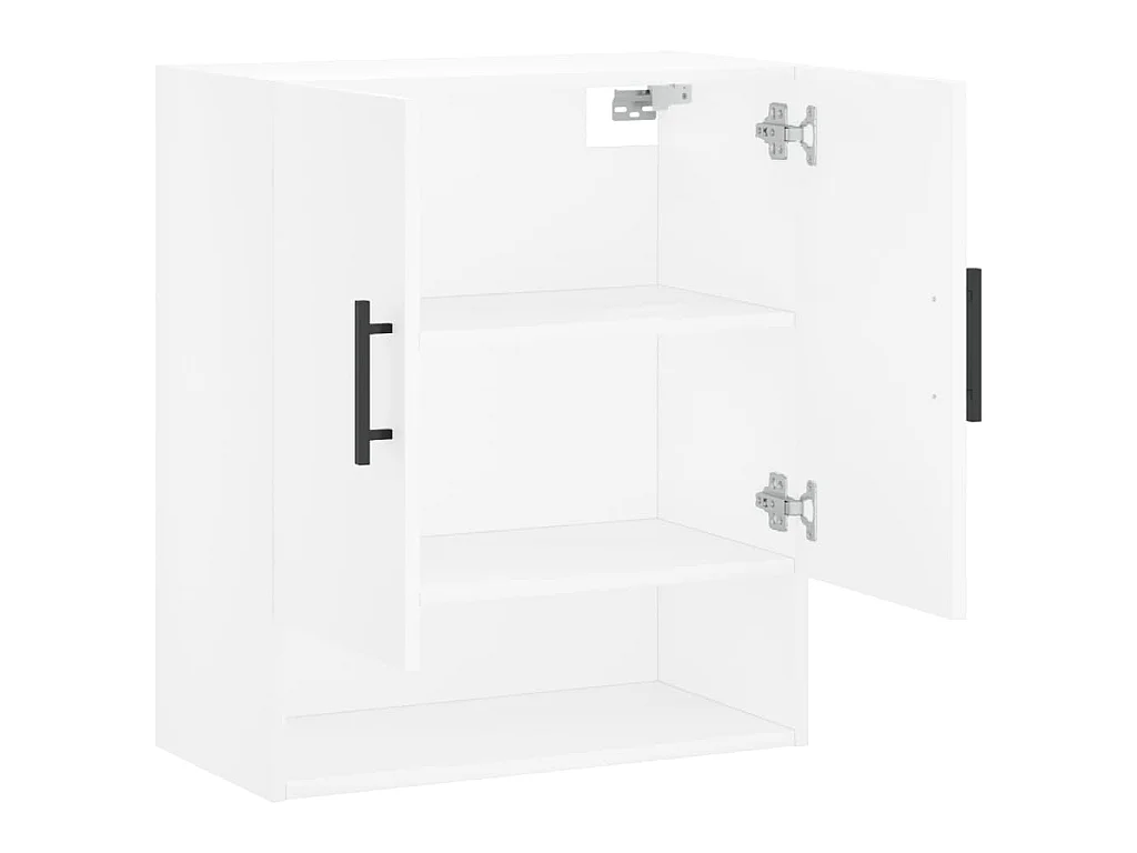 Wandkast 60x31x70 cm bewerkt hout wit