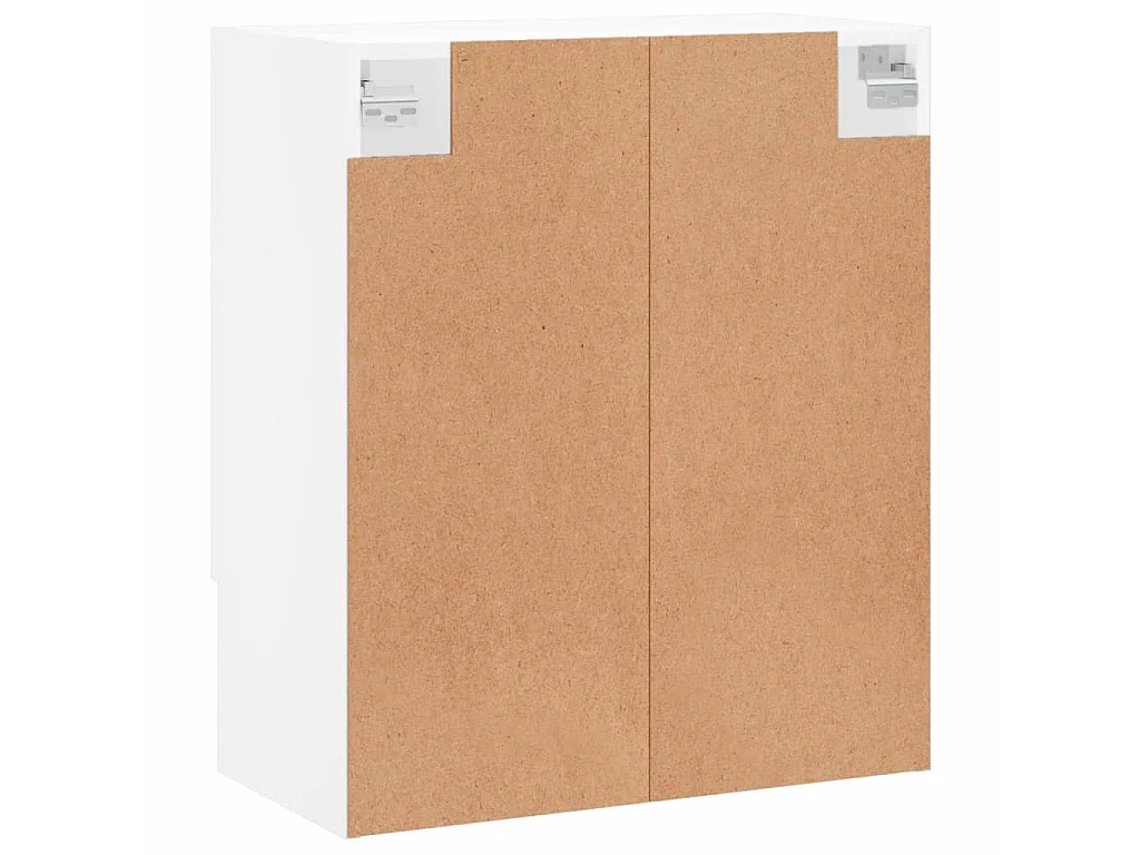 Wandkast 60x31x70 cm bewerkt hout wit