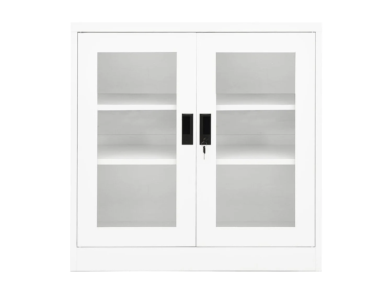 Armoire de bureau Blanc 90x40x90 cm Acier