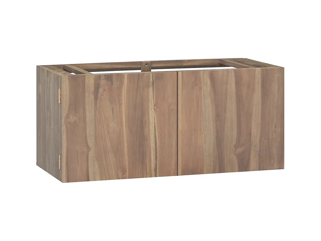 Armoire murale de salle de bain 90x39x40 cm Bois de teck massif