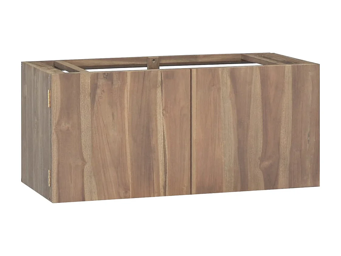 Armoire murale de salle de bain 90x39x40 cm Bois de teck massif