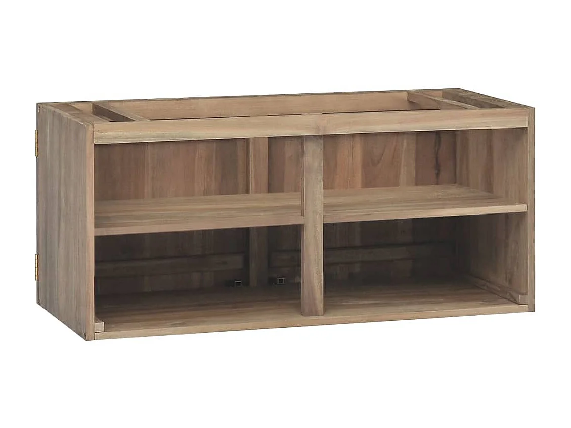 Armoire murale de salle de bain 90x39x40 cm Bois de teck massif