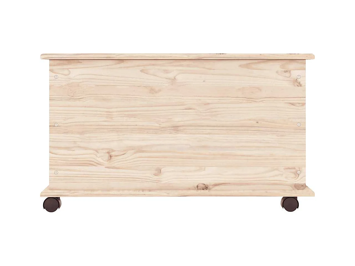 Coffre de rangement à roulettes ALTA 73x39,5x43 cm bois de pin