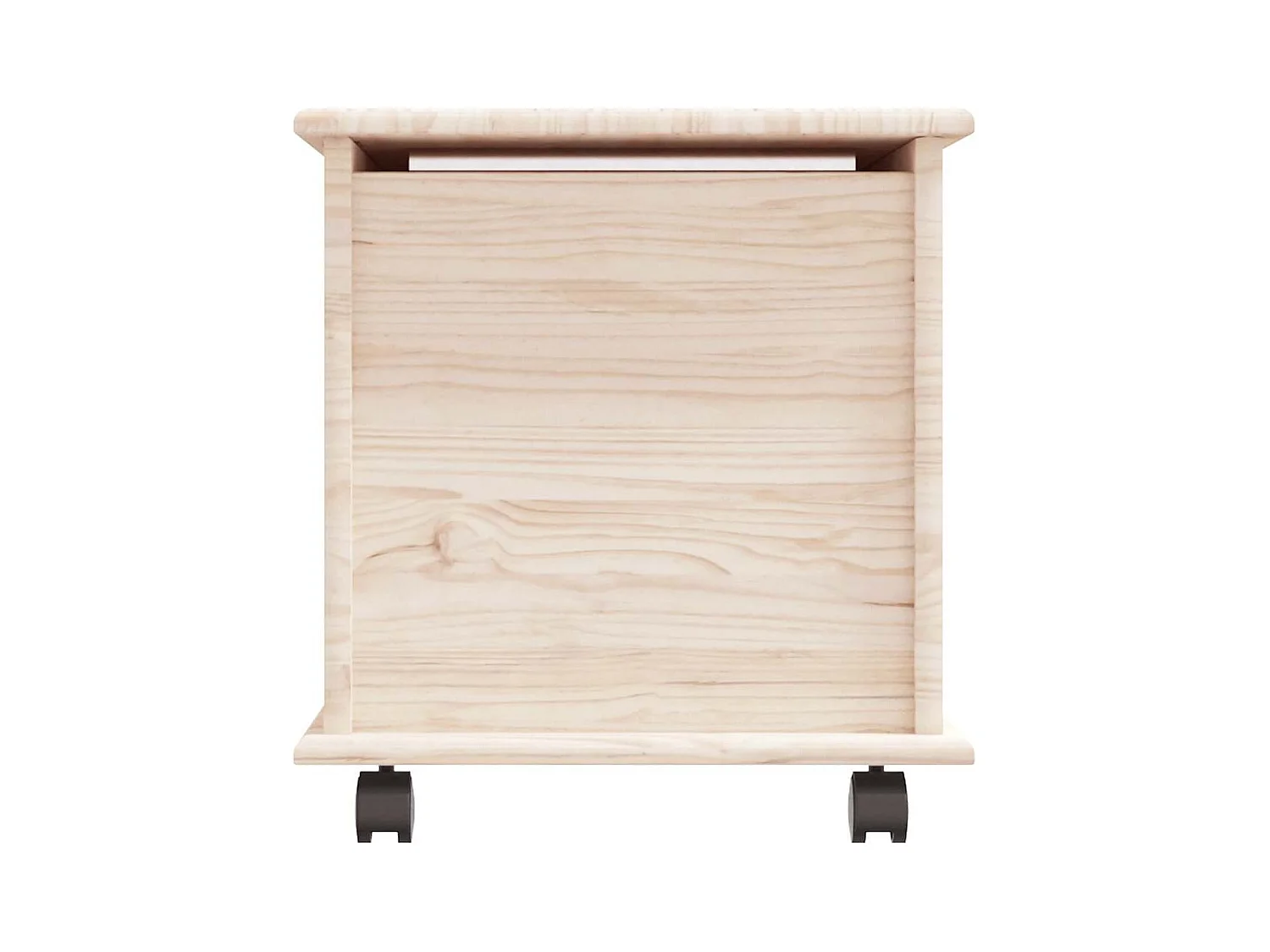 Coffre de rangement à roulettes ALTA 73x39,5x43 cm bois de pin