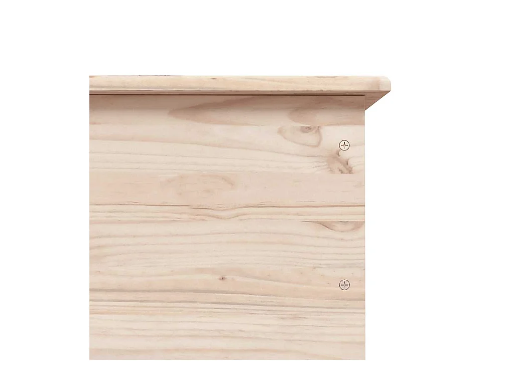 Coffre de rangement à roulettes ALTA 73x39,5x43 cm bois de pin