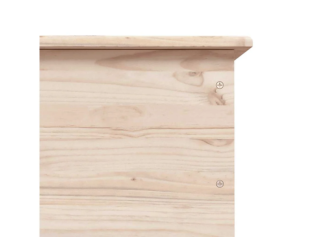 Opbergkist met wielen ALTA 73x39,5x43 cm massief grenenhout