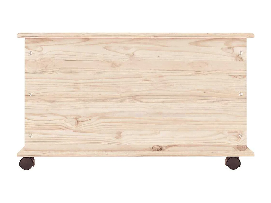 Coffre de rangement à roulettes ALTA 73x39,5x43 cm bois de pin