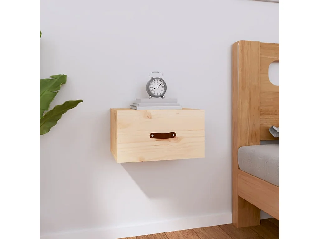 Mesa de cabeceira de parede 40x29,5x22 cm