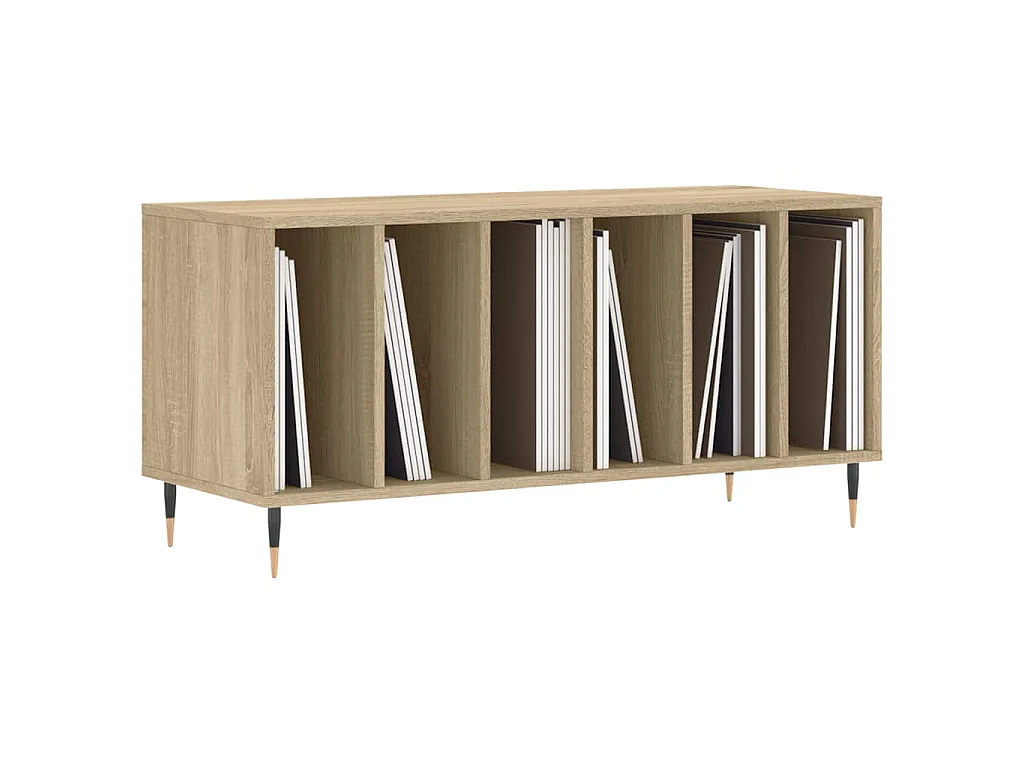 Armoire à disques chêne sonoma 100x38x48 cm bois d'ingénierie