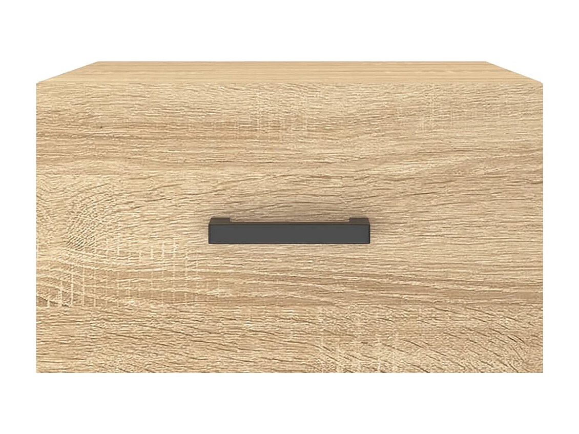 Mesas de cabeceira parede 2 pcs 35x35x20 cm cor carvalho sonoma