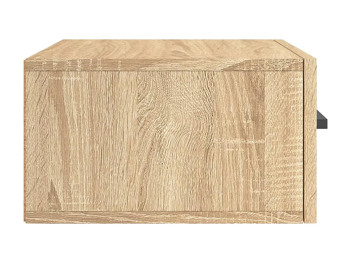 Mesas de cabeceira parede 2 pcs 35x35x20 cm cor carvalho sonoma