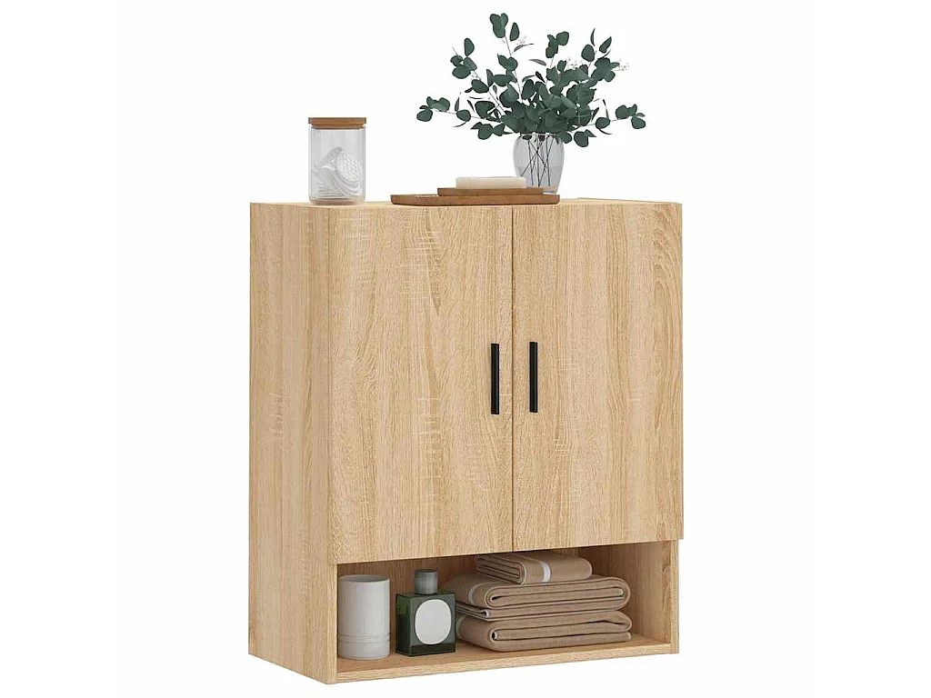 Armadietto a Muro Rovere Sonoma 60x31x70 cm Legno Multistrato