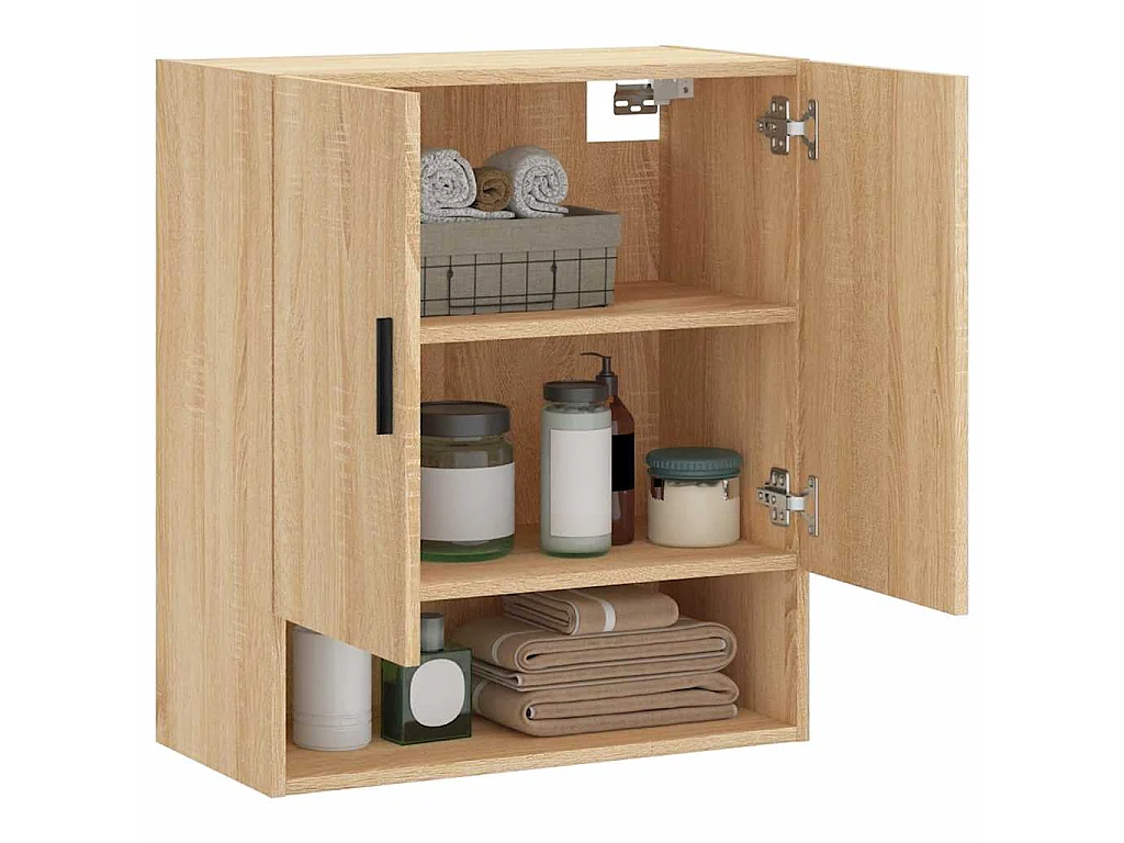 Armadietto a Muro Rovere Sonoma 60x31x70 cm Legno Multistrato