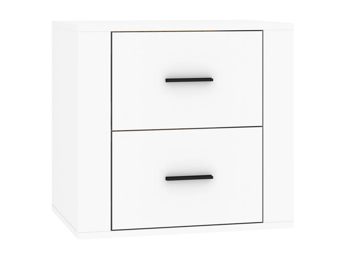 Table de chevet murale Blanc 50x36x47 cm