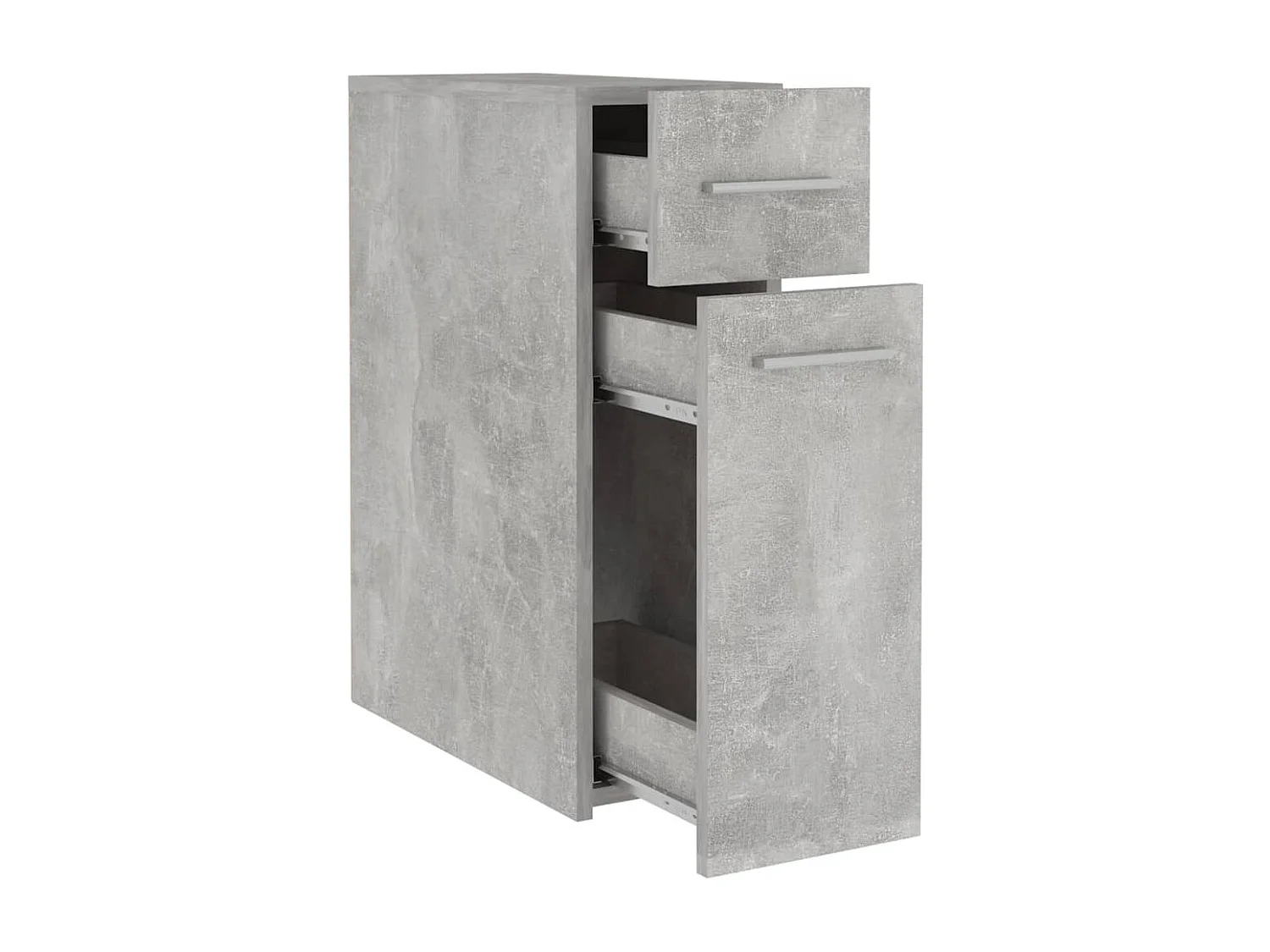 Armoire d'apothicaire Gris béton 20x45,5x60 cm Bois ingénierie