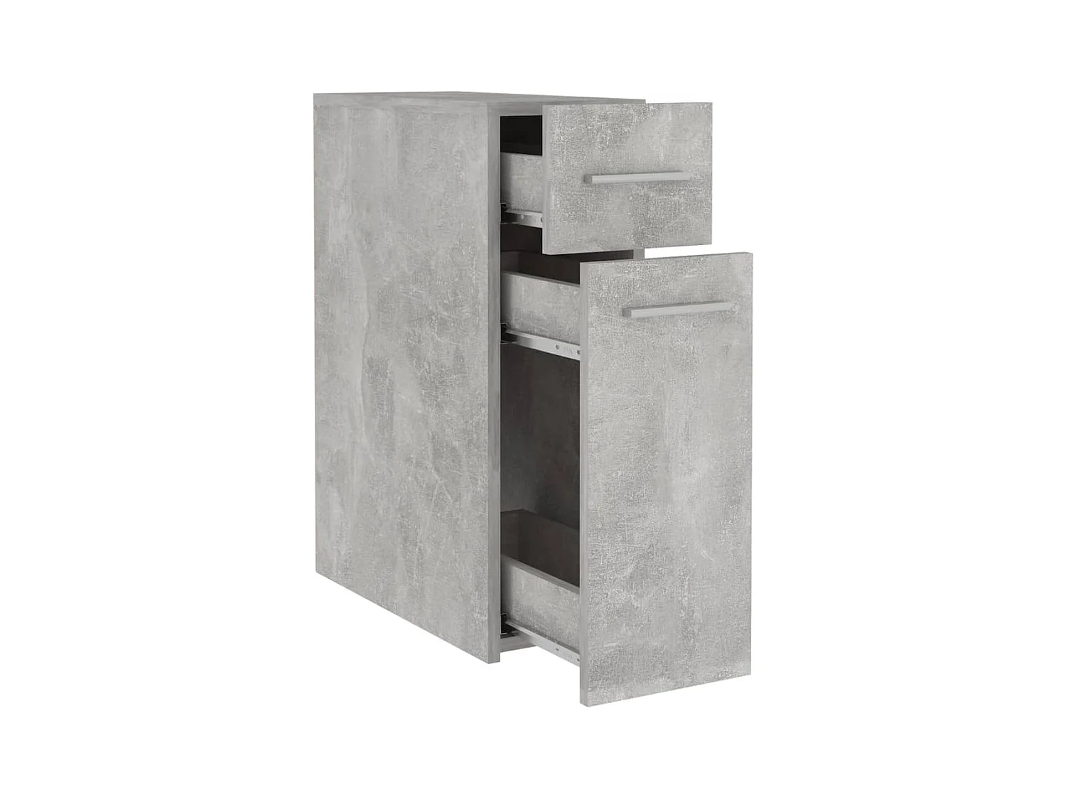 Apothekerskast 20x45,5x60 cm bewerkt hout betongrijs
