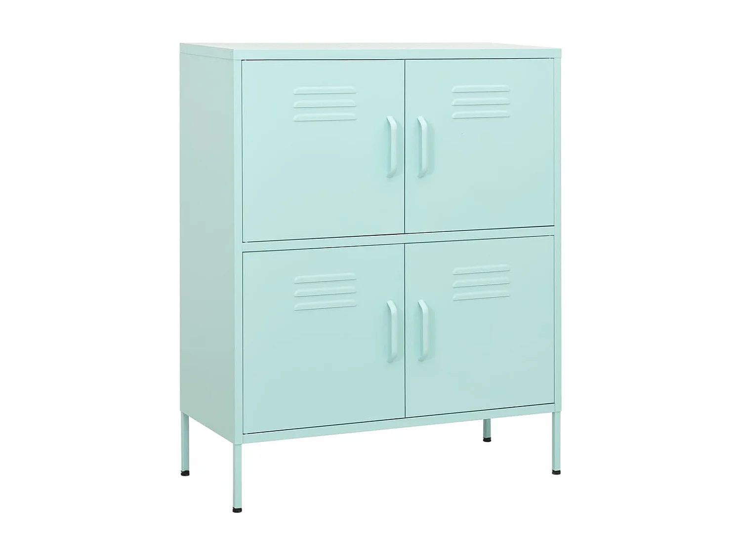 Armário de arrumação aço 80x35x101,5 cm verde-hortelã