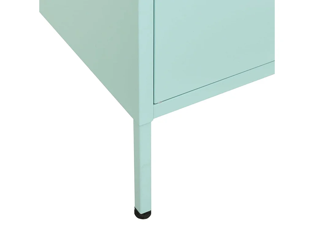 Armário de arrumação aço 80x35x101,5 cm verde-hortelã