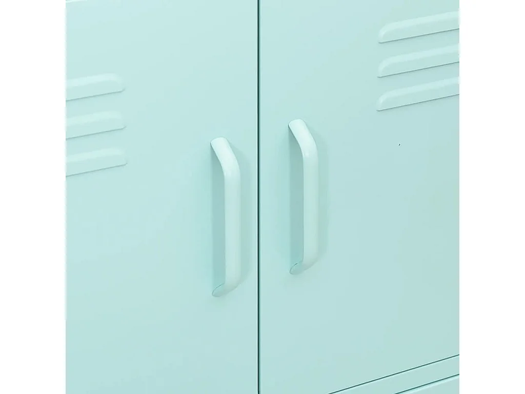 Armoire de rangement Vert menthe 80x35x101,5 cm Acier
