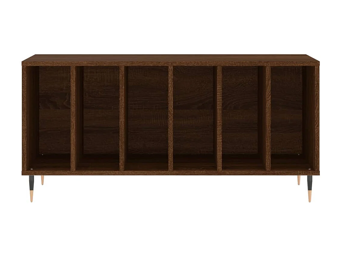 Armário p/ discos 100x38x48 cm deriv. madeira carvalho castanho