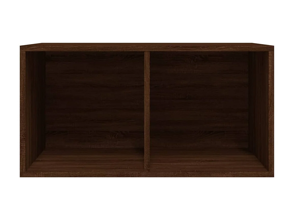 Caixa discos vinil 71x34x36cm derivados madeira carvalho cast.