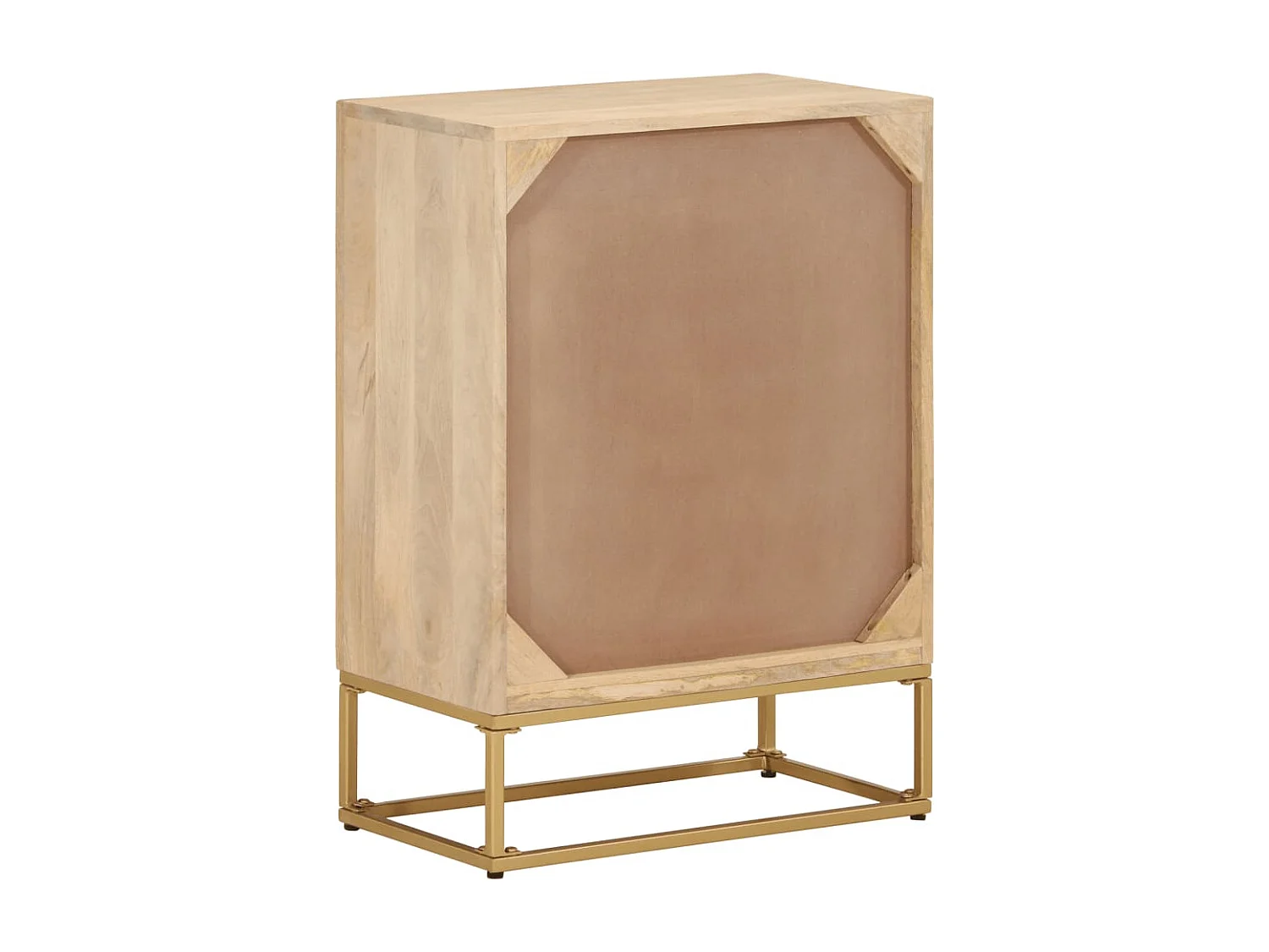 Sideboard 55x30x76 cm Massivholz Mango und Eisen