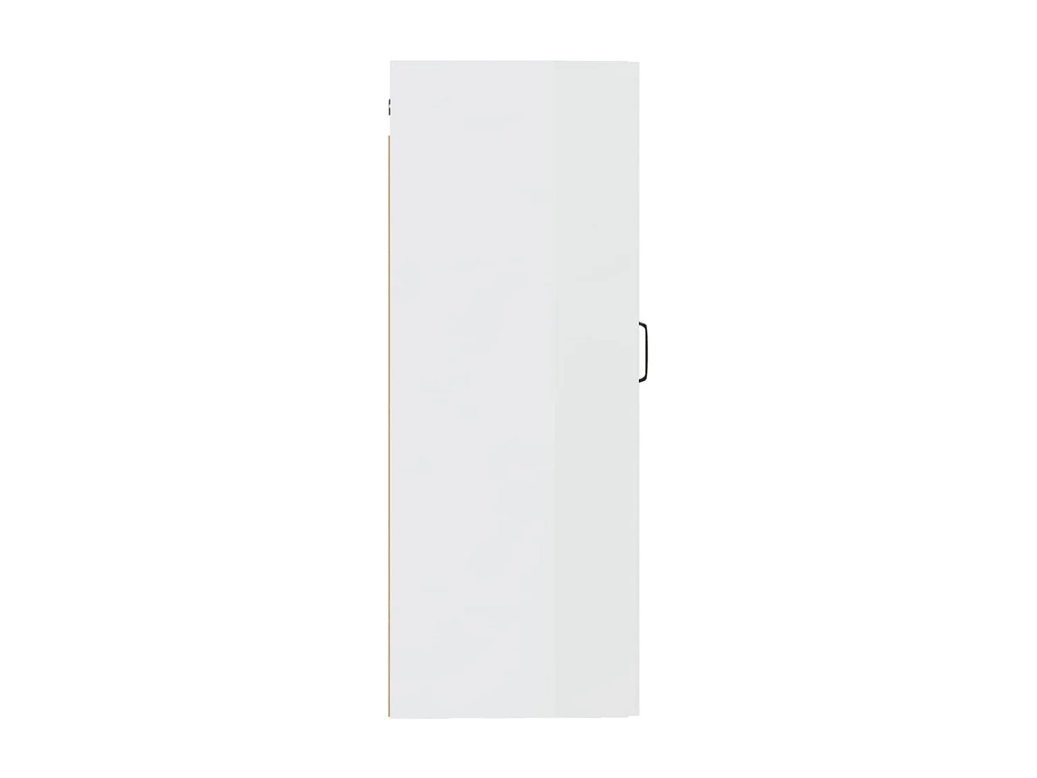 Armoire suspendue Blanc brillant 35x34x90 cm Bois d'ingénierie