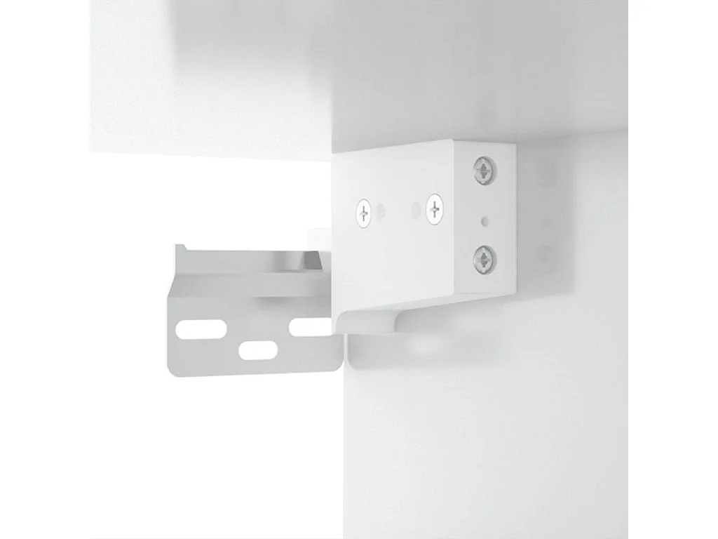 Armoire suspendue Blanc brillant 35x34x90 cm Bois d'ingénierie