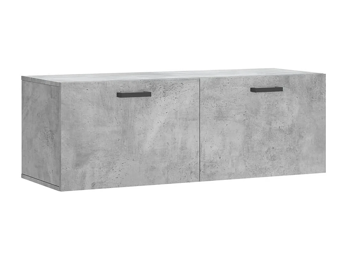 Armoire murale gris béton 100x36,5x35 cm bois d'ingénierie