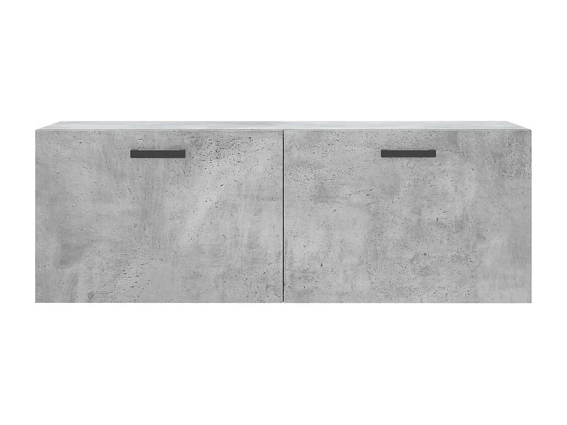 Armoire murale gris béton 100x36,5x35 cm bois d'ingénierie