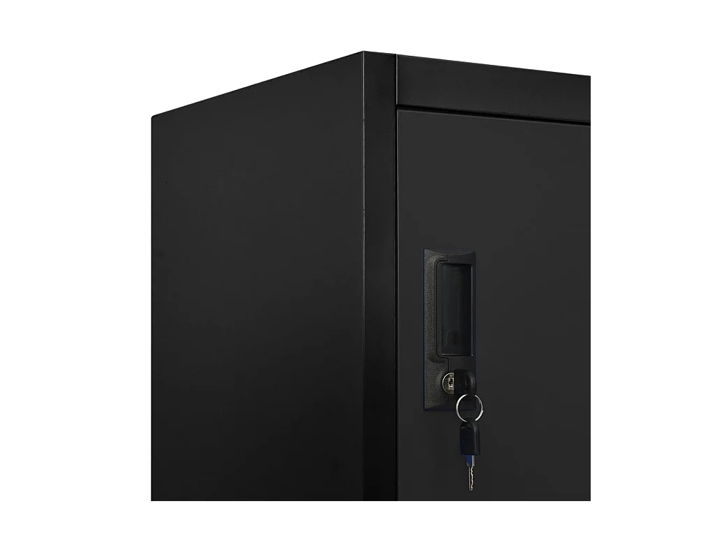 Lockerkast 90x40x180 cm staal zwart