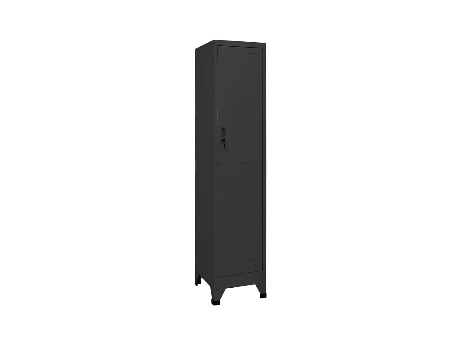 Lockerkast 38x45x180 cm staal antracietkleurig