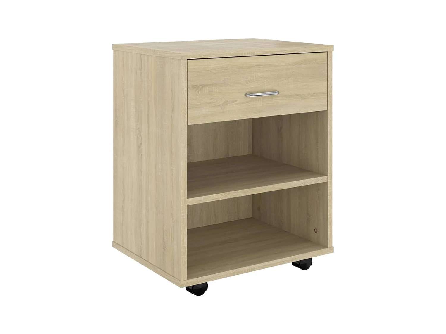 Armoire à roulettes Chêne sonoma 46x36x59 cm Bois d’ingénierie