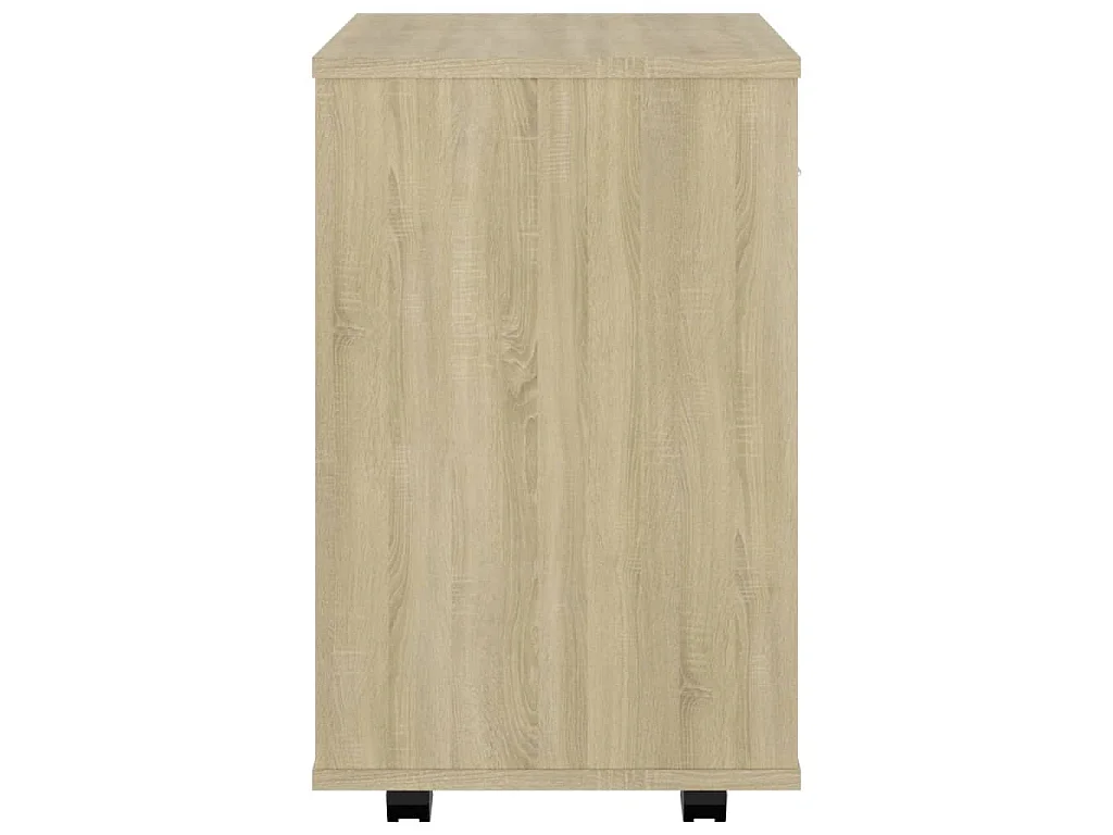 Armoire à roulettes Chêne sonoma 46x36x59 cm Bois d’ingénierie