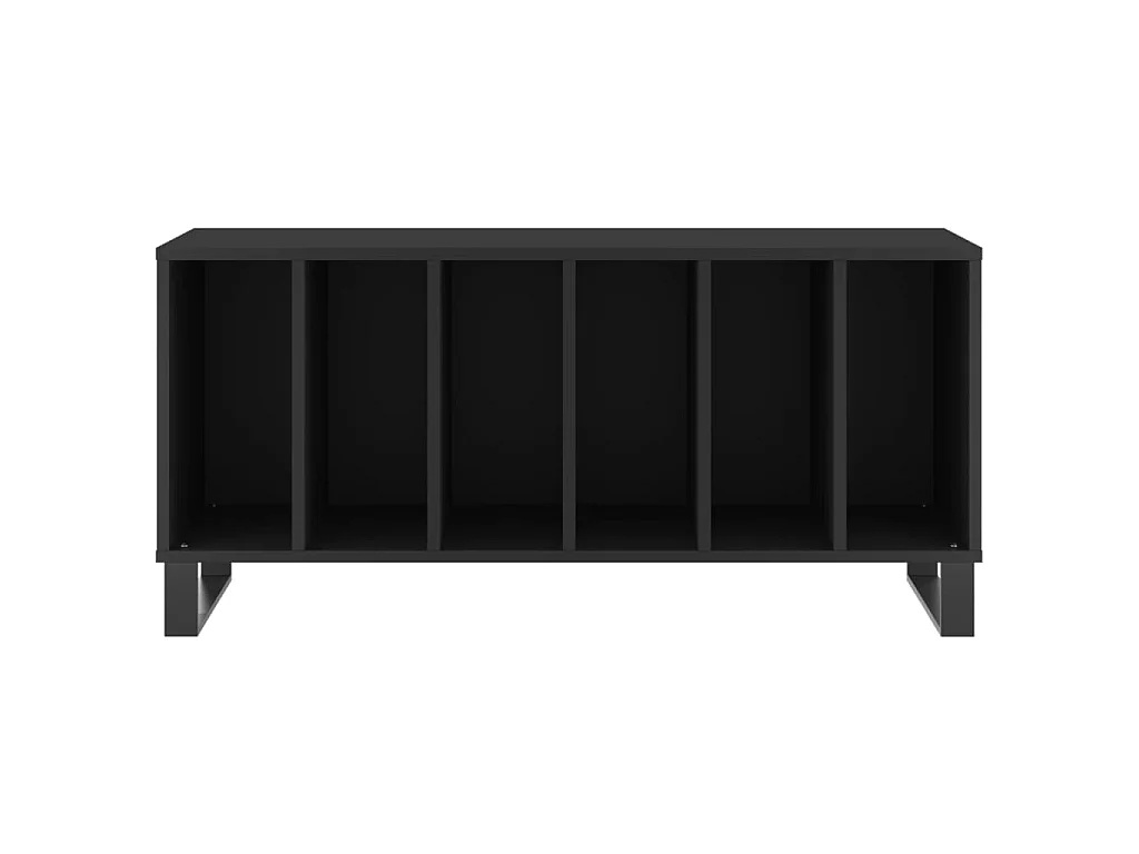 Plattenschrank Schwarz 100x38x48 cm Holzwerkstoff