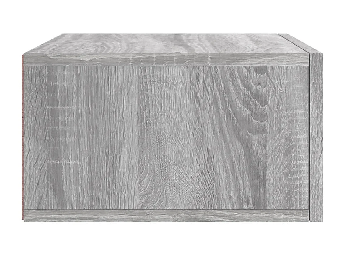 Tables de chevet murales 2 pcs sonoma gris 35x35x20 cm