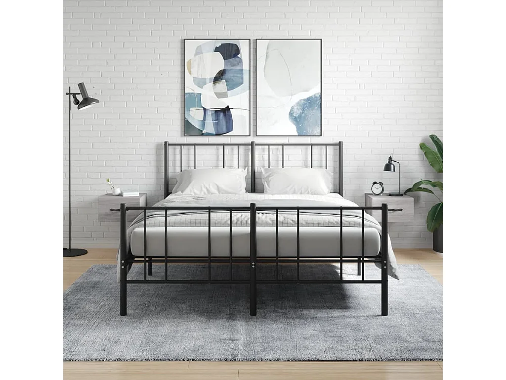 Wand-Nachttische 2 Stk. Grau Sonoma 35x35x20 cm
