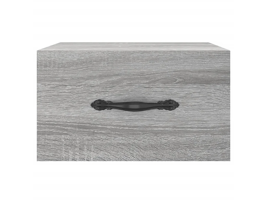 Wand-Nachttische 2 Stk. Grau Sonoma 35x35x20 cm