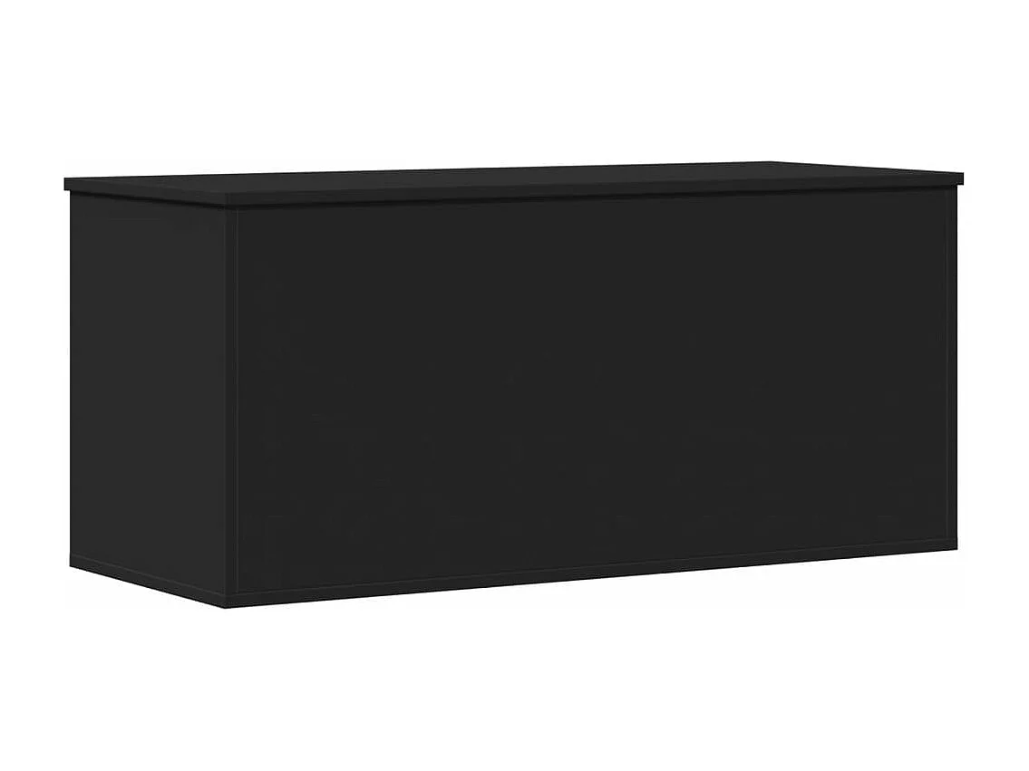 Caixa de arrumação 100x42x46 cm derivados de madeira preto