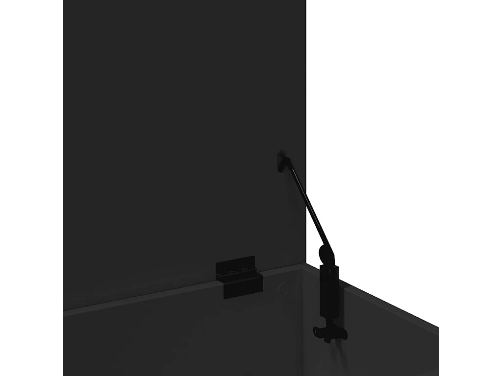 Caixa de arrumação 100x42x46 cm derivados de madeira preto