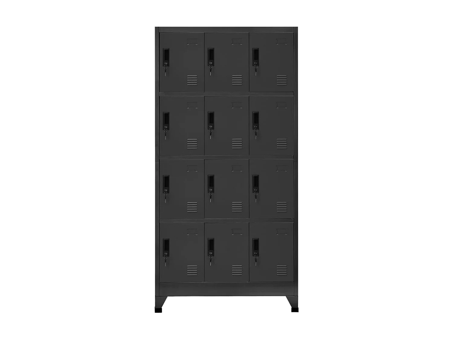 Lockerkast 90x45x180 cm staal antracietkleurig